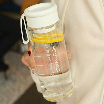 600ml Stylish Portable Sports Water Bottle with Strainer