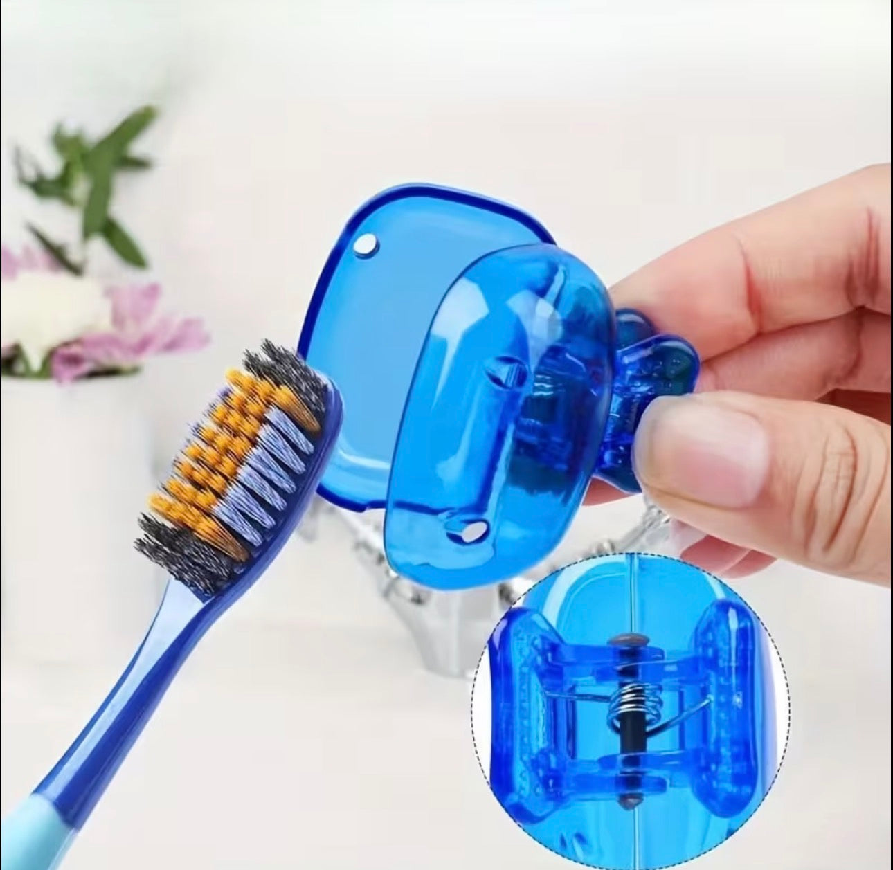 Acrylic toothbrush head cover