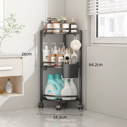 Multi-Layer Triangular Corner Storage Rack