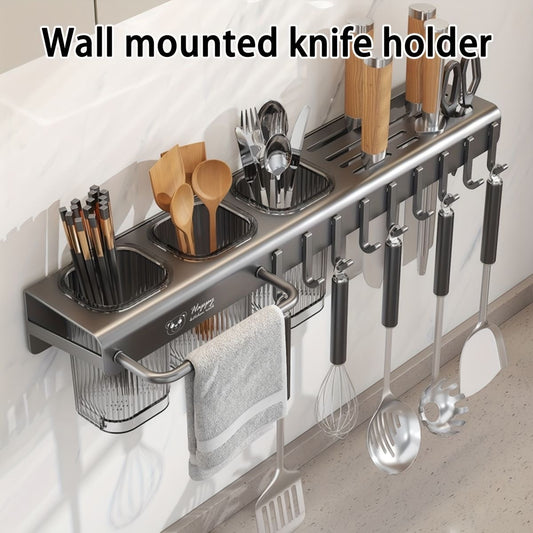 Wall mounted cutlery holder