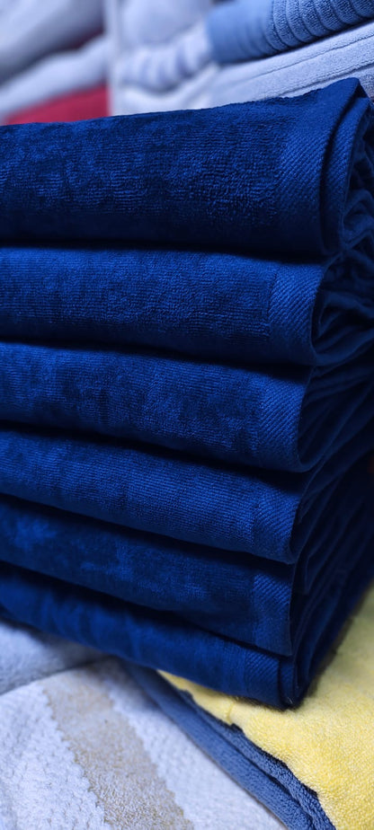 Royal blue cotton Towels