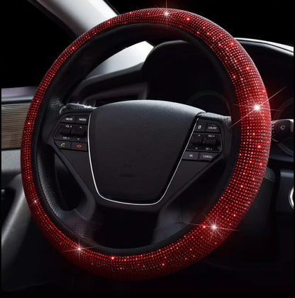 Fancy super stretching sparkling steering wheel cover