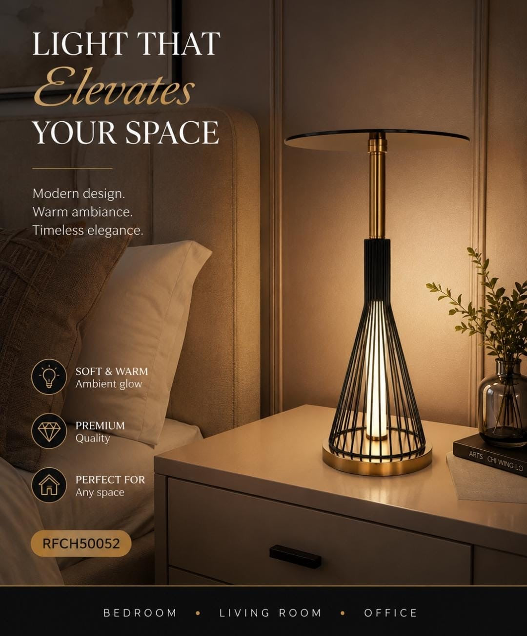 CagedBedside lamp/Table