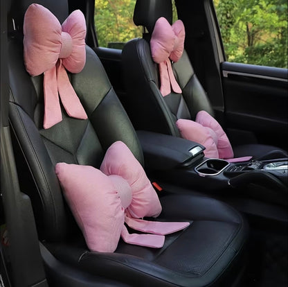 Luxury Bow car seat cushion set