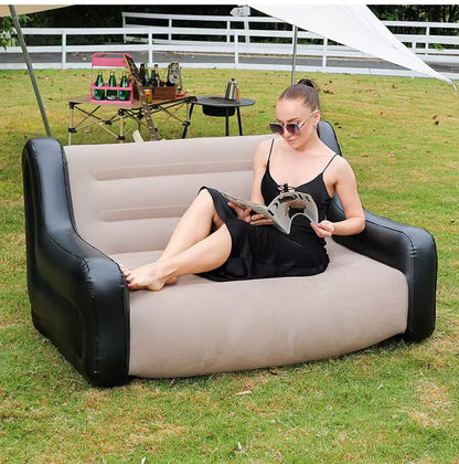 Inflatable Modern 2 seater Sofa with Armrests & FREE PUMP for Indoor & outdoor use