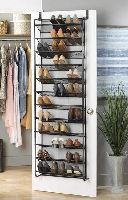 10 Tier Over The Door Shoe Organizer