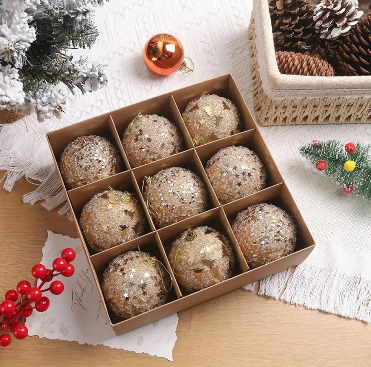 9pc set christmas ball