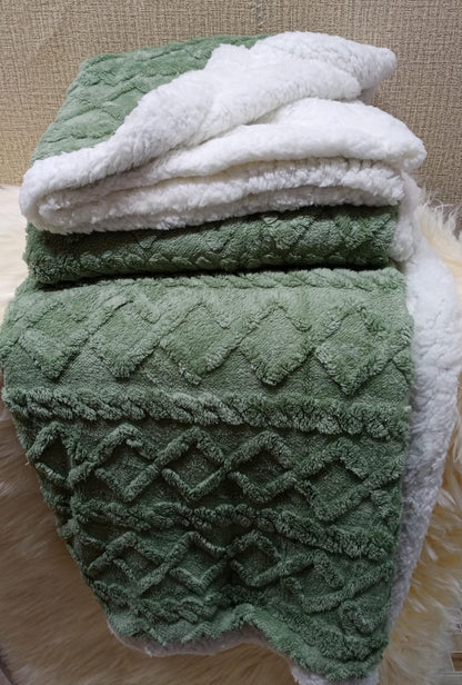 Premium quality warm Sherpa fleece blanket