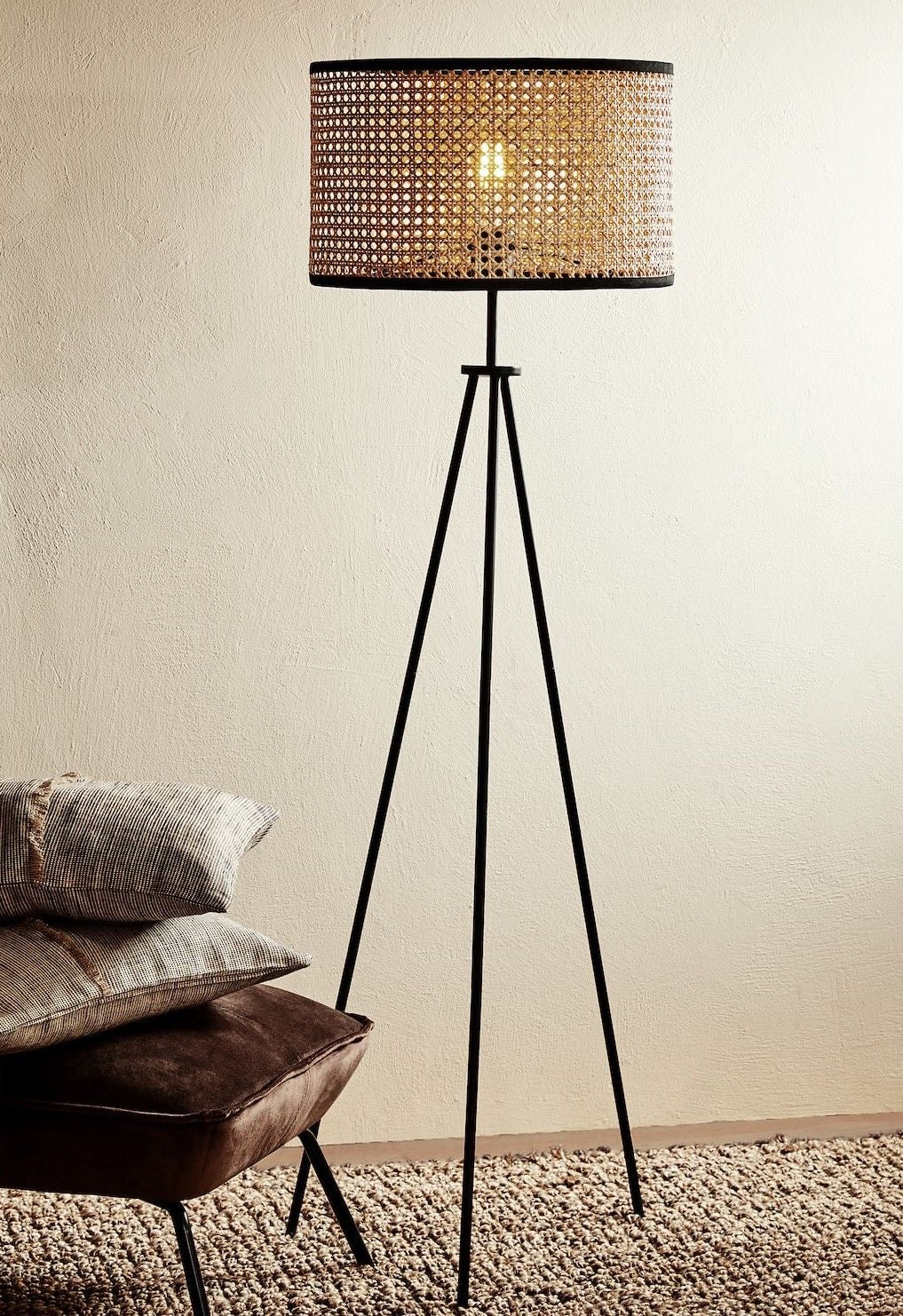 Rattan Floor Lamp