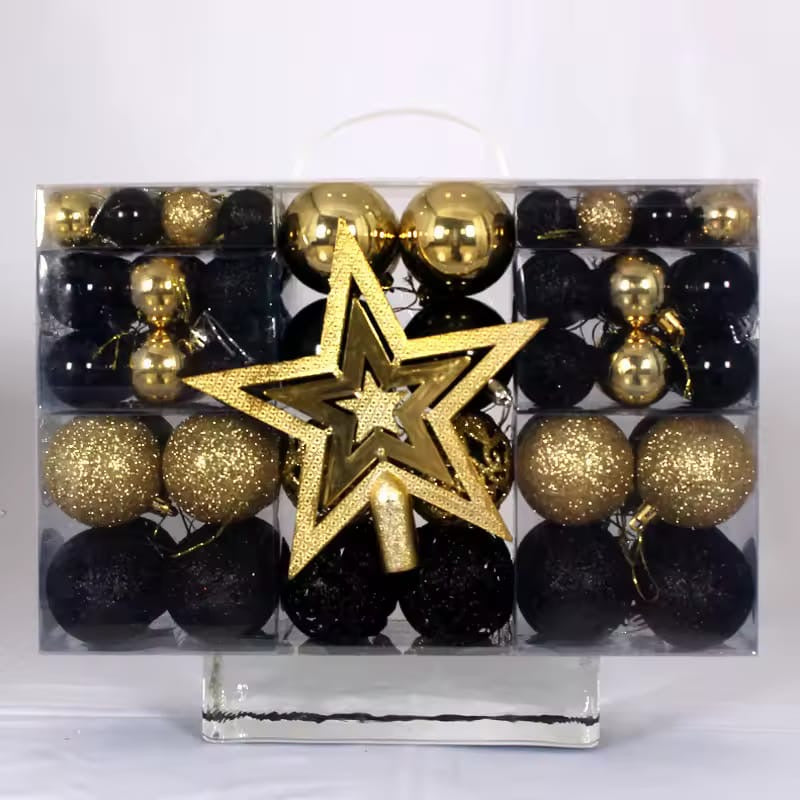 101 Pcs Christmas tree decor balls Set