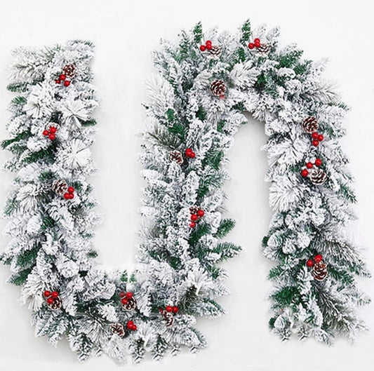 Christmas decoration rattan plush falling snow