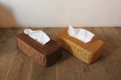 Rattan box tissue case