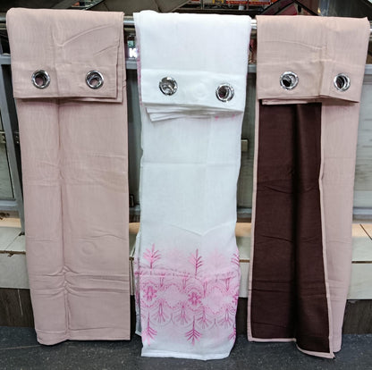 3 in 1 Curtains & Drapes Set