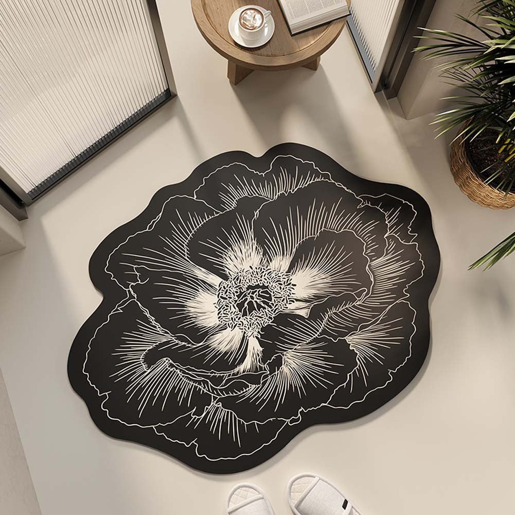 Bathroom absorbent diatom mud doormat