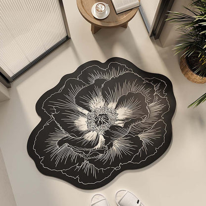 Bathroom absorbent diatom mud doormat