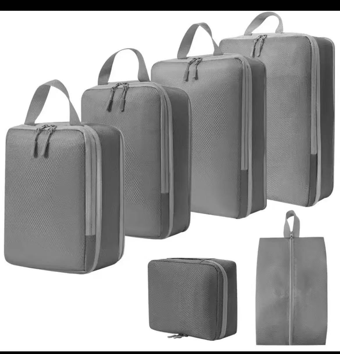 6-Piece Compression Travel Storage Bag Set
