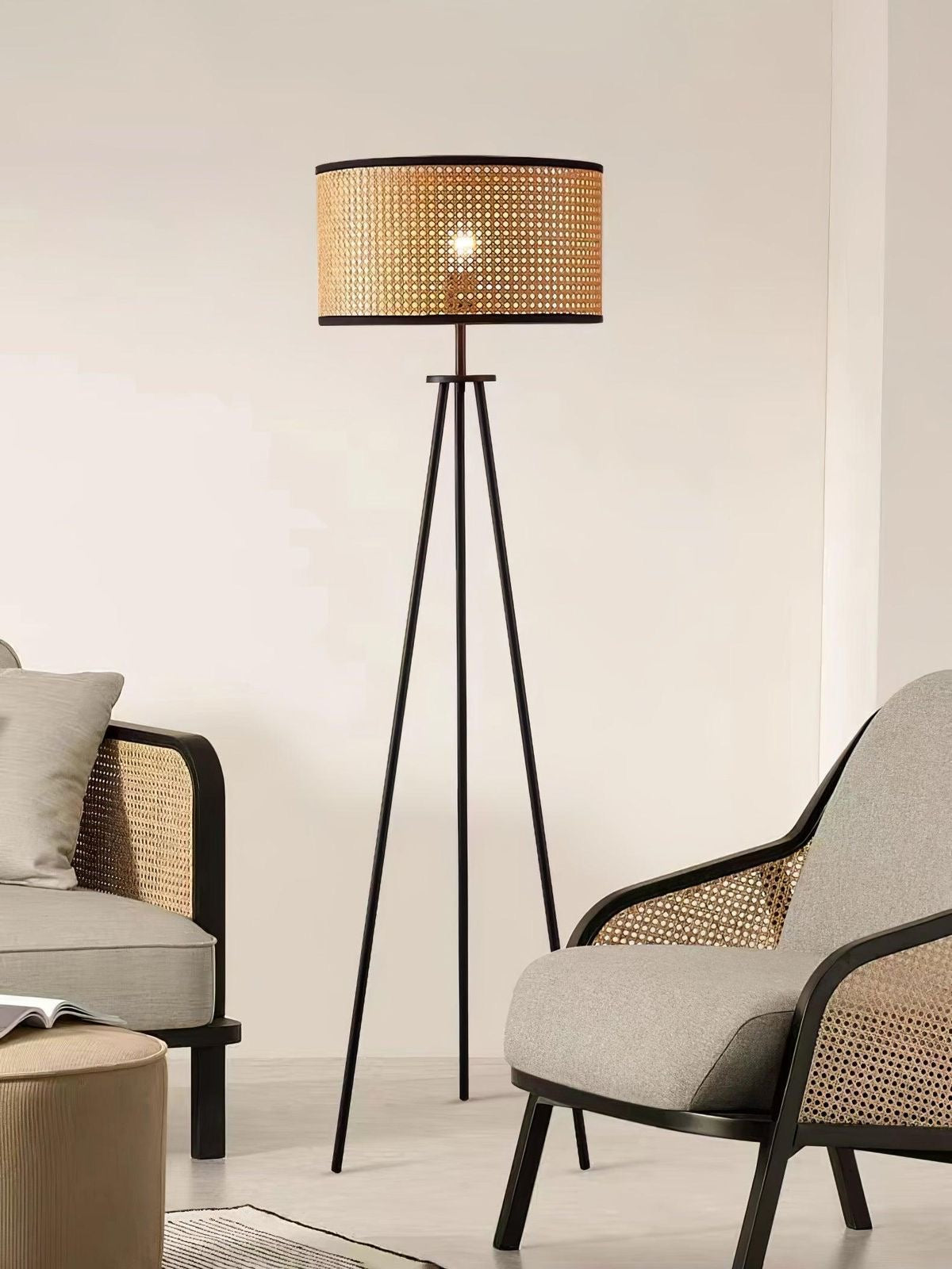 Rattan Floor Lamp