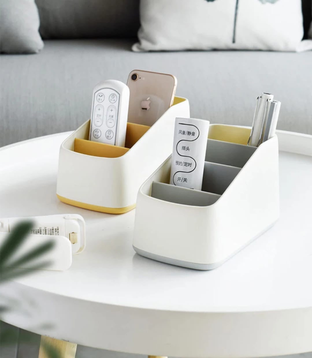 Remote/desk organizers.