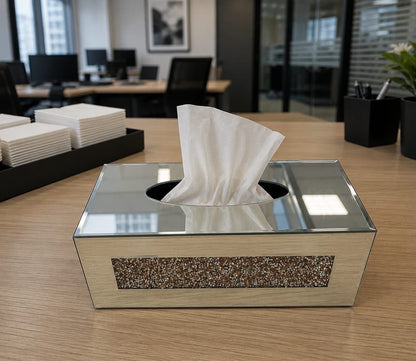Crystal Glass serviette box