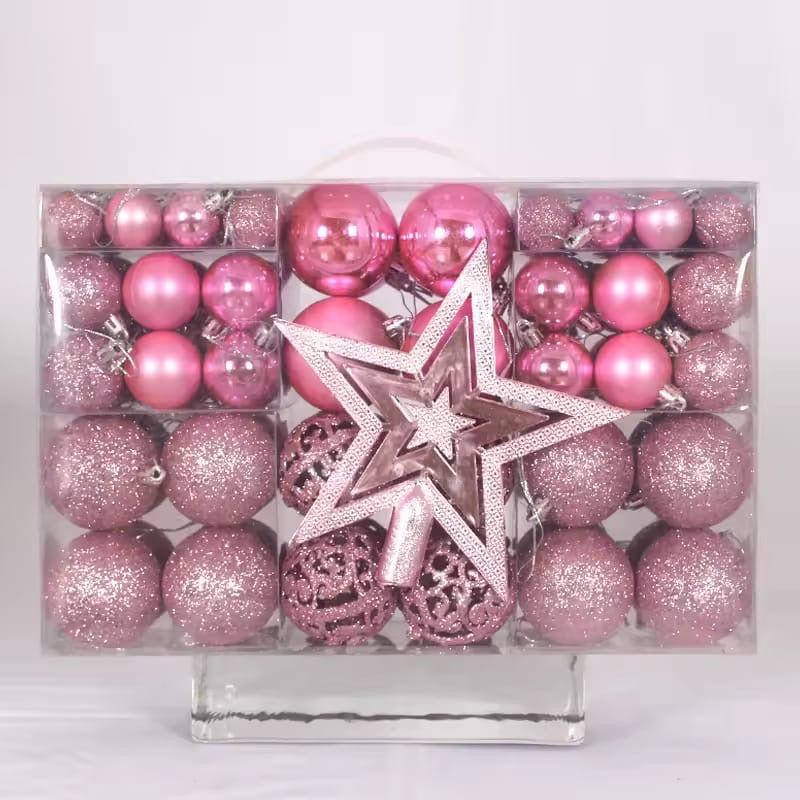 101 Pcs Christmas tree decor balls Set