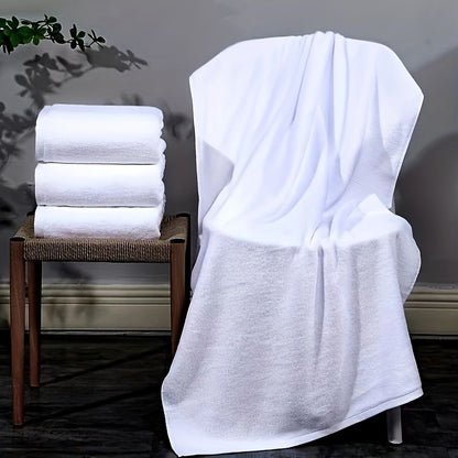 white large cotton towels