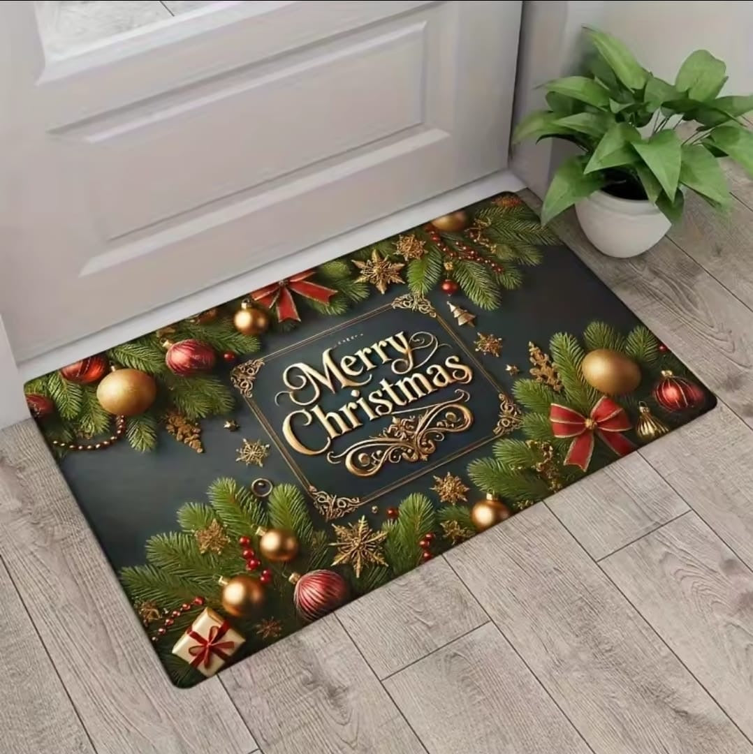 Big Size Christmas Antislip Entryway Door Mat