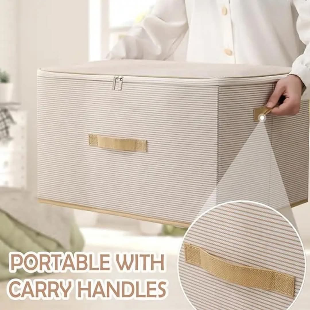 Extra Large capacity collapsible zipper storage boxes.