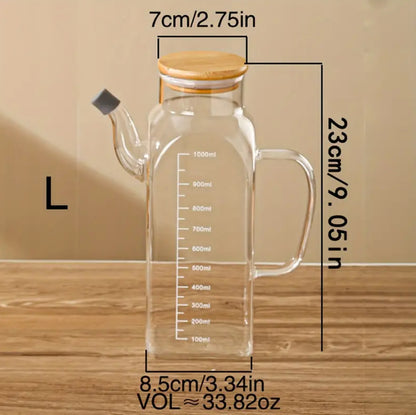 1000ml Square Shaped Oil Jar