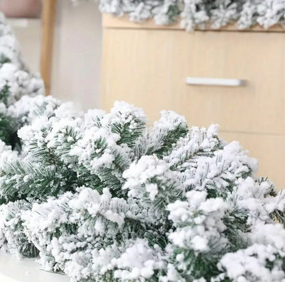 2.5M Christmas Snow Flocked Garland