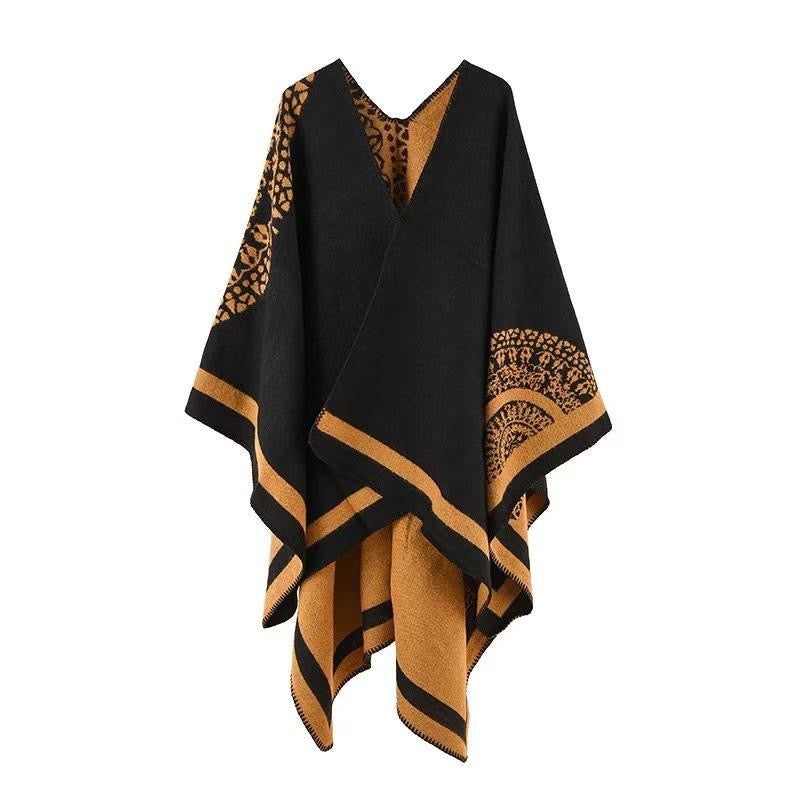Women's floral wrap shawl/poncho