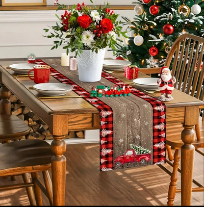 Christmas themed table runners.