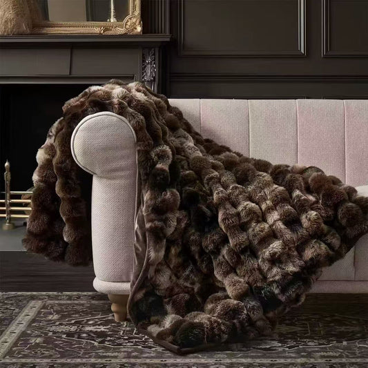 Luxury Faux Fur Throw Blanket