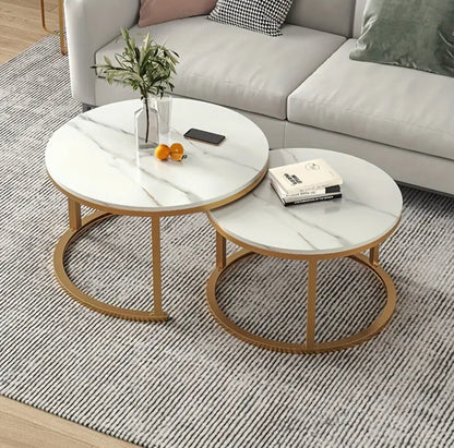 Pure marble nesting tables