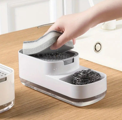 3-in-1 Kitchen Soap Pump with Sponge