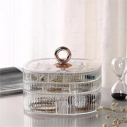 Multi layer acrylic jewelry organizer