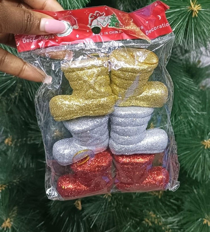 6 pieces Christmas boots