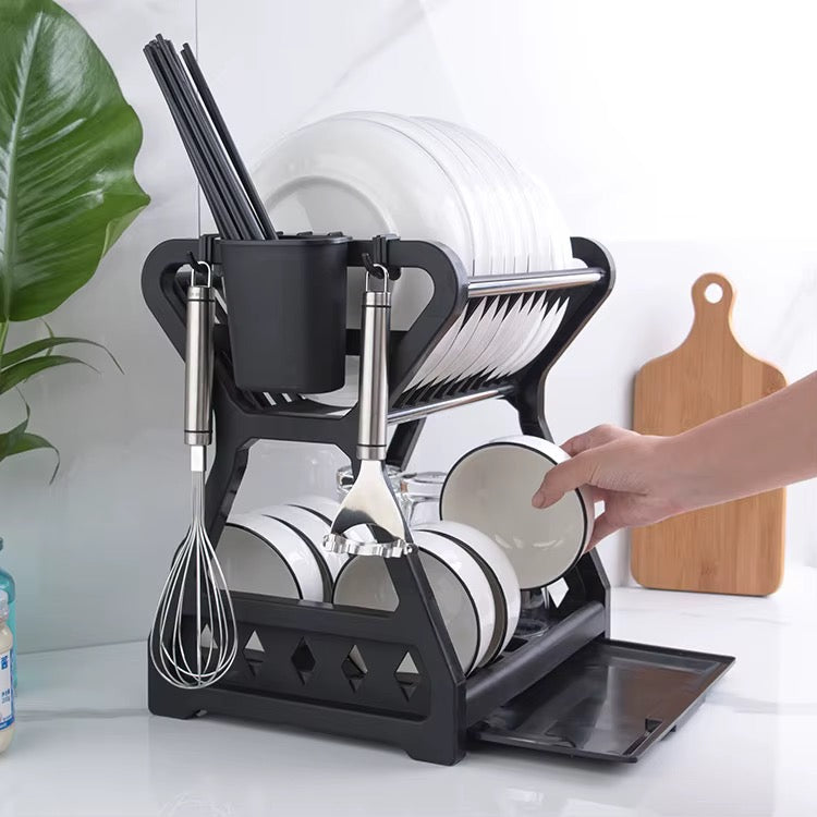 2-layer X dish  rack