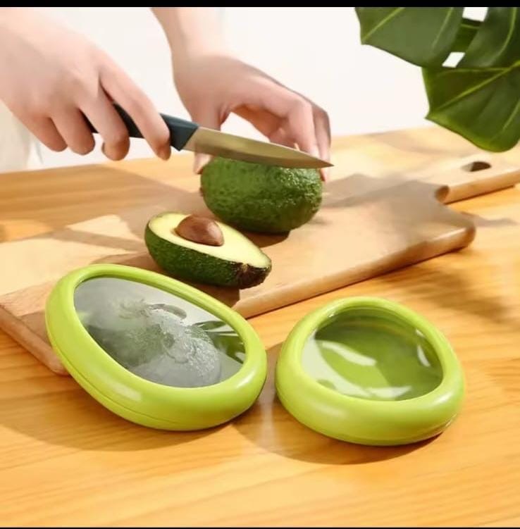 4pcs Transparent silicone film sealed food box