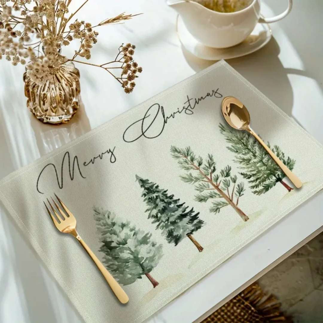 1pc Christmas Placemats For Dining Table