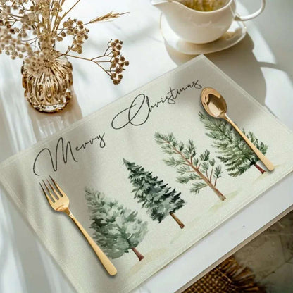 1pc Christmas Placemats For Dining Table