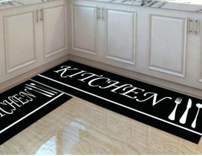 2pcs setRubber kitchen mats