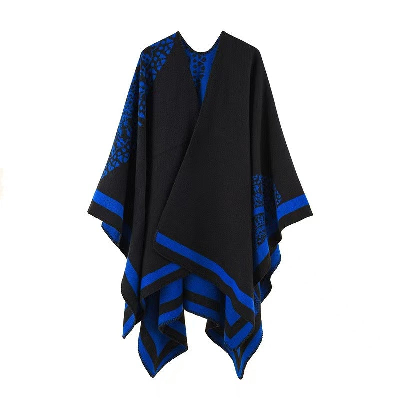 Women's floral wrap shawl/poncho