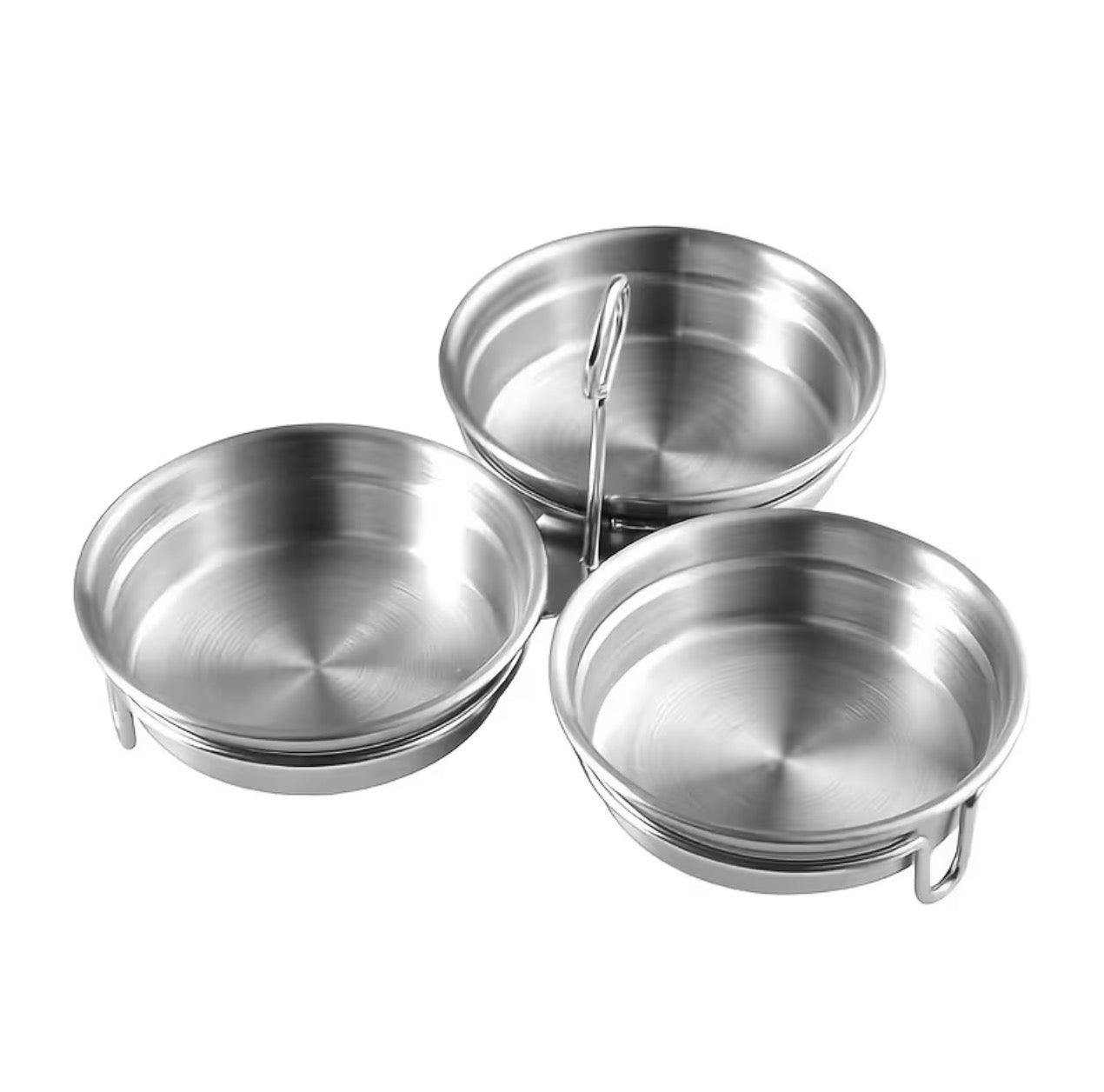 3 in 1 stainless steel egg poacher. Durable egg steamer