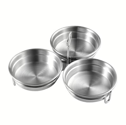 3 in 1 stainless steel egg poacher. Durable egg steamer