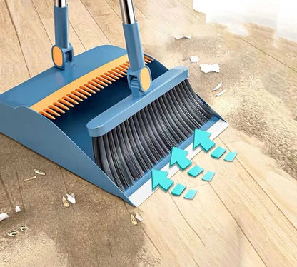 Handheld broom and dustpan set.