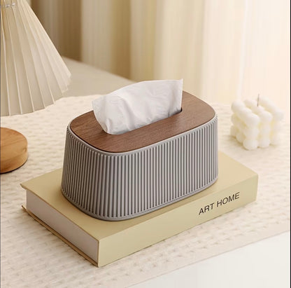 Aesthetic Vertical Striped Tissue Box