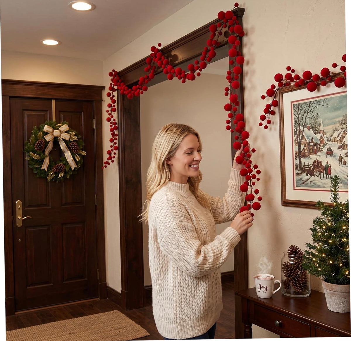 1.8M Christmas Ball Vine String