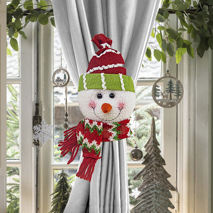 1pc Christmas Curtain Buckle Santa Claus Snowman Curtain Tie Back