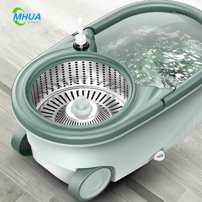 Metallic magic spin mop