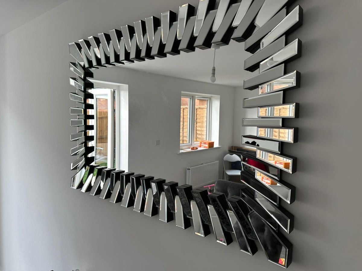 Morden accent rectangle mirror